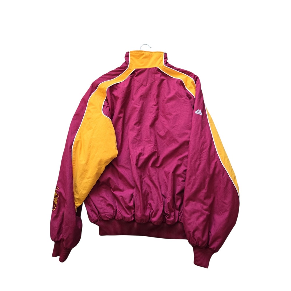Majestic USC Trojans Bomber Jacket Mens XL Cardinal Gold Full Zip NCAA Vintage - Picture 10 of 16